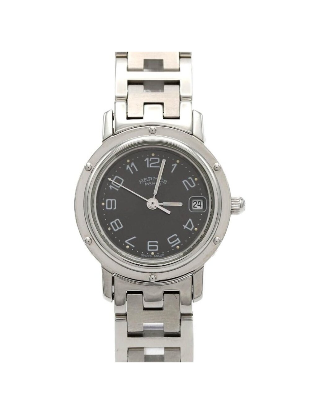 Hermes Clipper SS Quartz Watch